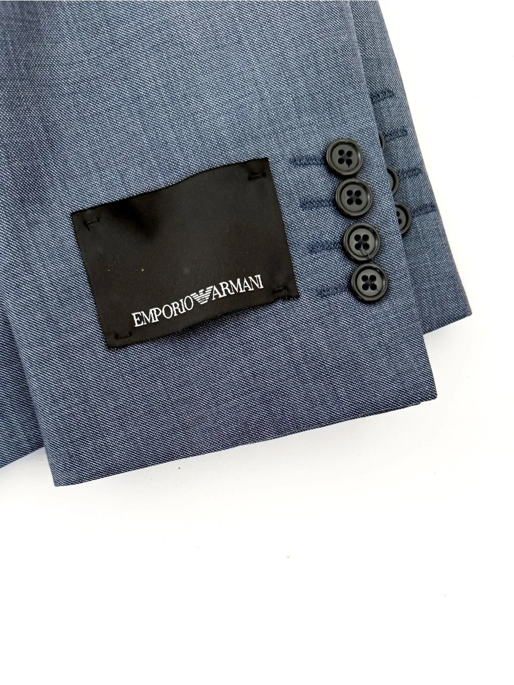 NWT New Emporio Armani G-Line Italian Wool Slate Blue Men's Blazer Jacket 42R